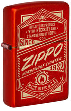 Load image into Gallery viewer, Zippo - Customize Message Engrave for It Works Metallic Red 48620
