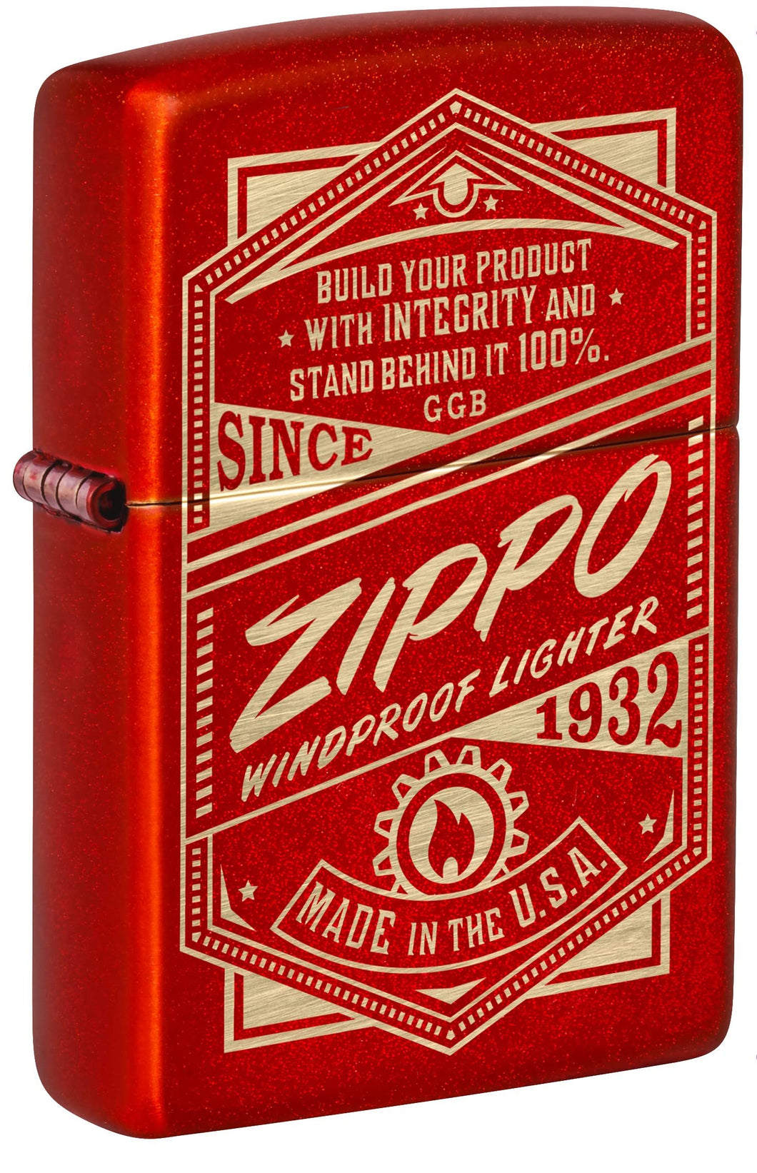 Zippo - Customize Message Engrave for It Works Metallic Red 48620
