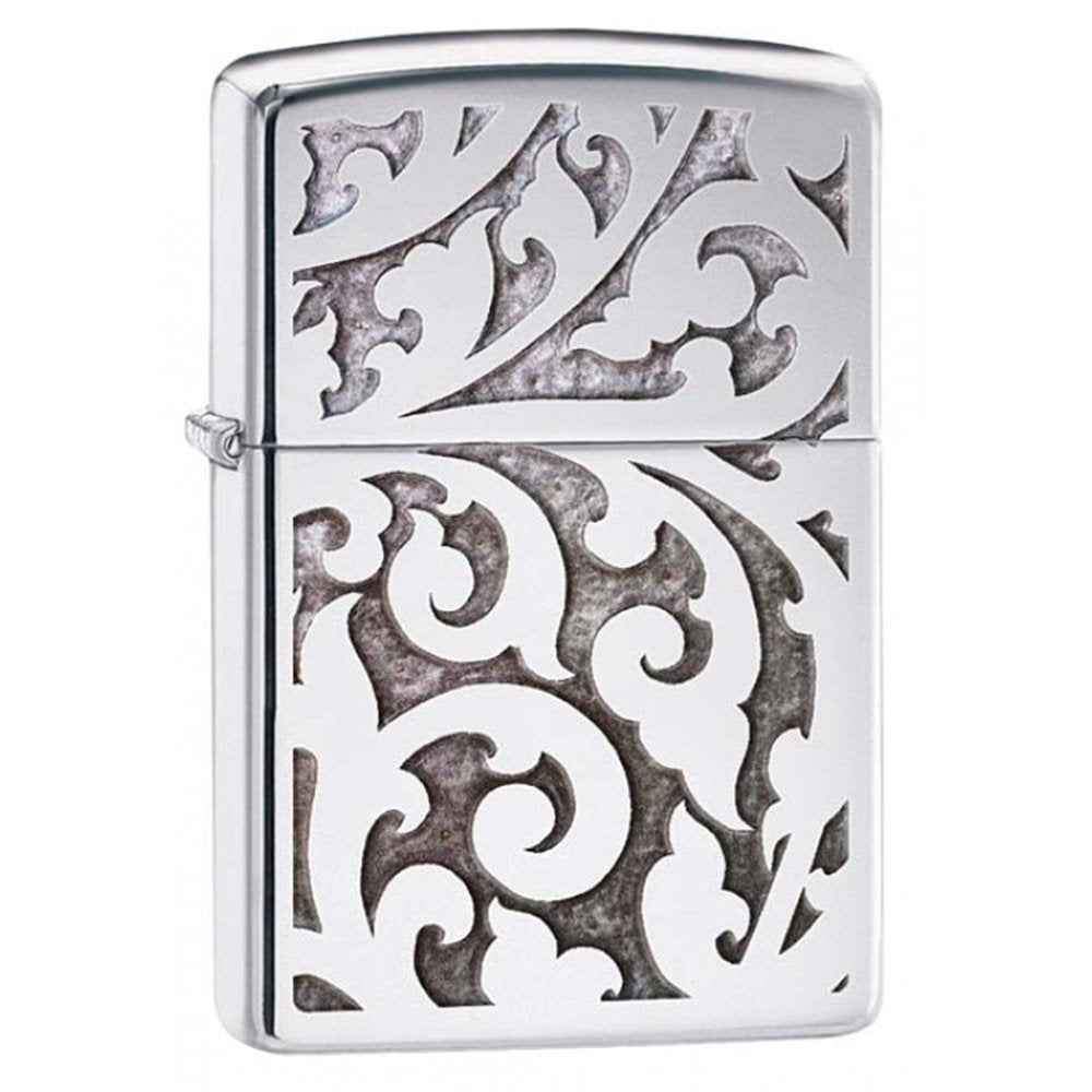 Zippo Lighter- Personalized Engrave for Art Geometric Design Filigree #28530