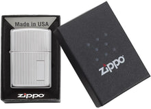 Load image into Gallery viewer, Zippo Lighter- Personalized Message Engrave High Polish Chrome Engine Turned 350

