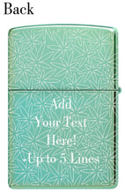 Load image into Gallery viewer, Zippo - Customized Message on Sea Life by Guy Harvey - High Polish Green 46589

