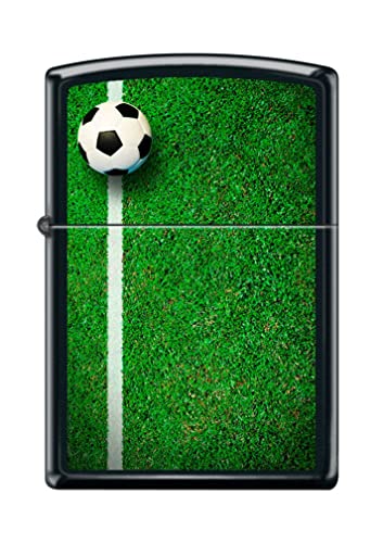 Zippo Lighter- Personalized Engrave for Soccer Ball Field Football #Z5227