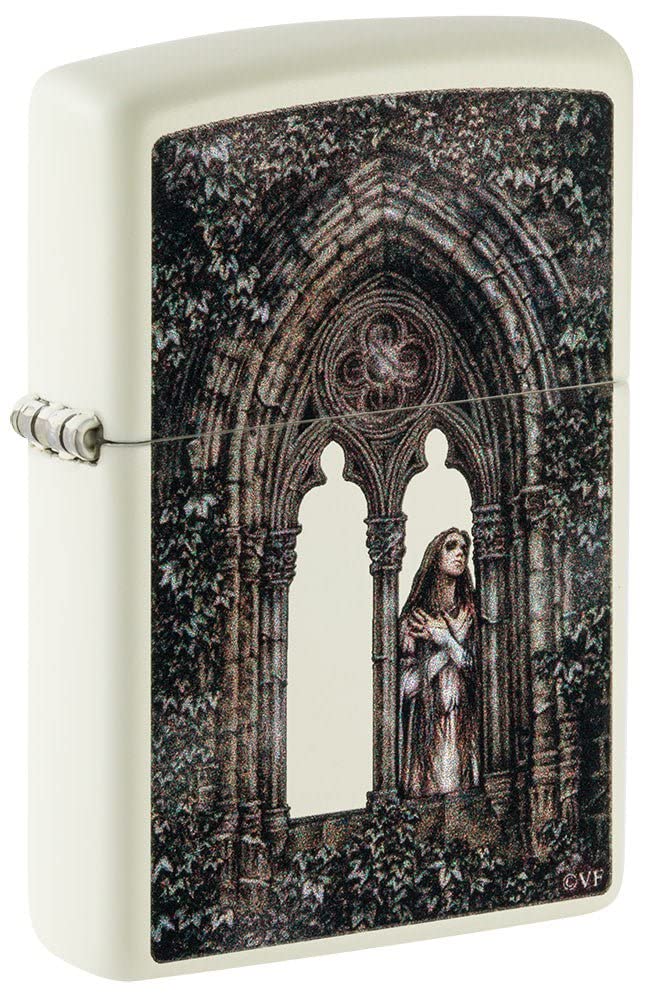 Zippo Lighter - Personalized Message Engraved on Backside Glow in The Dark (Victoria #49836)