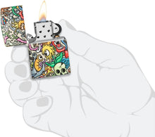 Load image into Gallery viewer, Zippo Lighter - Custom Message Engrave Crazy Collage, 540 Color - Matte 48394
