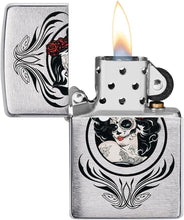 Load image into Gallery viewer, Zippo Lighter- Personalized Engrave for Skull Series2 The Dead Girl 49253
