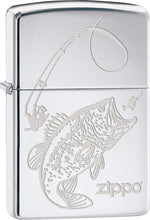 Load image into Gallery viewer, Zippo Lighter - Wild Trout Bass Fishing Rod Windproof Lighter #Z454
