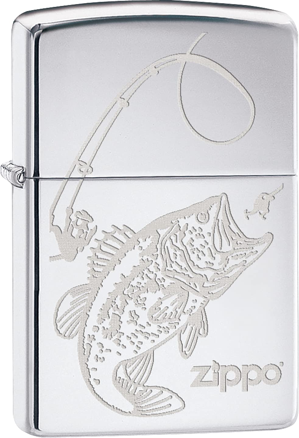 Zippo Lighter - Wild Trout Bass Fishing Rod Windproof Lighter #Z454