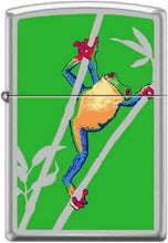 Load image into Gallery viewer, Zippo Lighter- Personalized Engrave Frog Tropical Satin Chrome #Z5534
