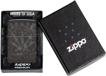 Load image into Gallery viewer, Zippo Lighter - Customized Message on Leaf , Photo 360 - High Polish Black 48924
