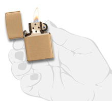 Load image into Gallery viewer, Zippo Lighter - Personalized Custom Message Engrave on Brass Windproof Lighter Armor Brushed 168

