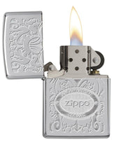 Load image into Gallery viewer, Zippo Lighter - Personalized Custom Message Engrave on Back for Crown Stamp High Polish Chrome Windproof Zippo Lighter #24751
