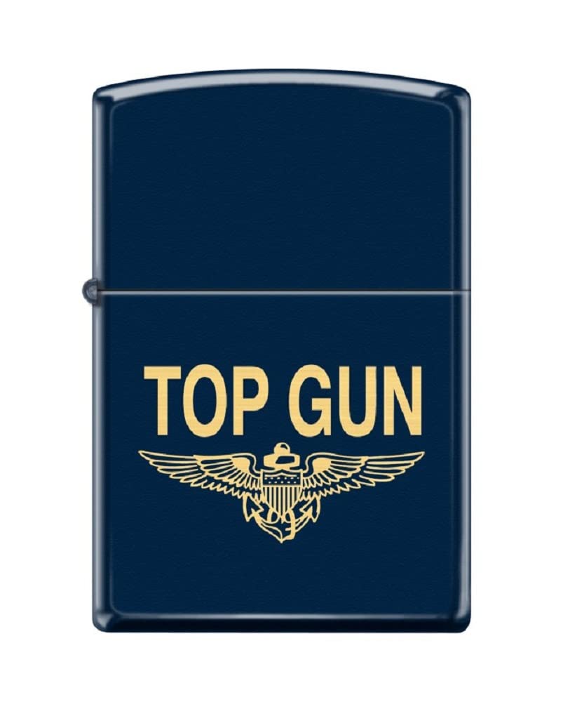 Zippo Lighter- for US Navy Top Gun Fighters Weapons School Windproof Lighter Top Gun Navy Blue #Z5543