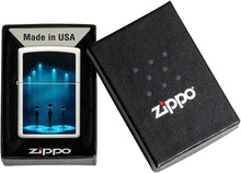Load image into Gallery viewer, Zippo Aliens Design Glow-in-The-Dark Green Pocket Lighter
