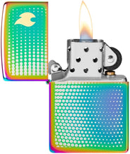 Load image into Gallery viewer, Zippo Lighter - Customized Message Dot Matrix Multi Color Pocket Lighter 46569
