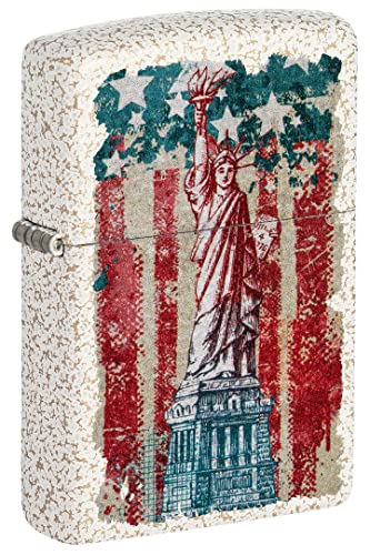 Zippo Lighter- Personalized US Patriotic US Flag and Statue of Liberty 49782