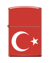 Load image into Gallery viewer, Zippo Lighter- Personalized Engrave Turkey Flag Red Matte Z5442
