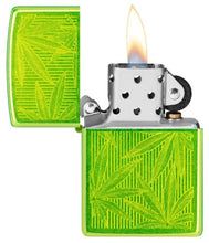 Load image into Gallery viewer, Zippo Lighter - Custom Engraved with Your Message for Iced Cannabis Design Lurid Pocket Lighter 46269
