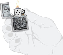 Load image into Gallery viewer, Zippo Lighter- Personalized Engrave on Viking Design Mythological Warrior 48371
