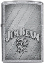 Load image into Gallery viewer, Zippo Jim Beam Logo Street Chrome Pocket Lighter
