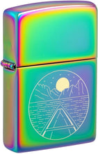Load image into Gallery viewer, Zippo Lighter - Customized Message Moon Canoe Multi Color Pocket Lighter 46698
