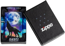 Load image into Gallery viewer, Zippo Lighter- Personalized Custom Message Engrave for 540 Wolf Design #49683

