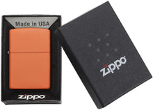 Load image into Gallery viewer, Zippo Lighter- Personalized Message Matte Colors Windproof Lighter Orange #231
