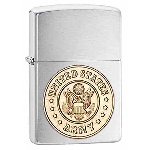 Zippo Lighter- Personalized Message Engrave for U.S. Army Brush 280ARM #280ARM