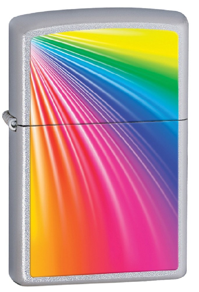 Zippo Lighter - Personalized Message Engraved on Backside Customized Rainbow Zippo Windproof Lighter