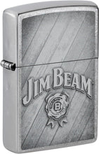Load image into Gallery viewer, Zippo Jim Beam Logo Street Chrome Pocket Lighter
