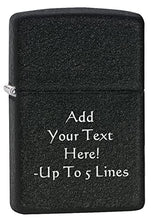 Load image into Gallery viewer, Zippo Lighter- Personalized Colors Pocket Lighter Windproof Black Crackle 236
