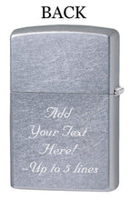 Load image into Gallery viewer, Zippo Lighter - Personalized Custom Message Engraved on Back for Leaf Designs Windproof Zippo Lighter (Leaf and Skulls)
