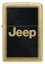 Load image into Gallery viewer, Zippo Lighter - Custom Engraved with Your Message for Jeep Stamp Design Regular Street Brass Pocket Lighter 46225
