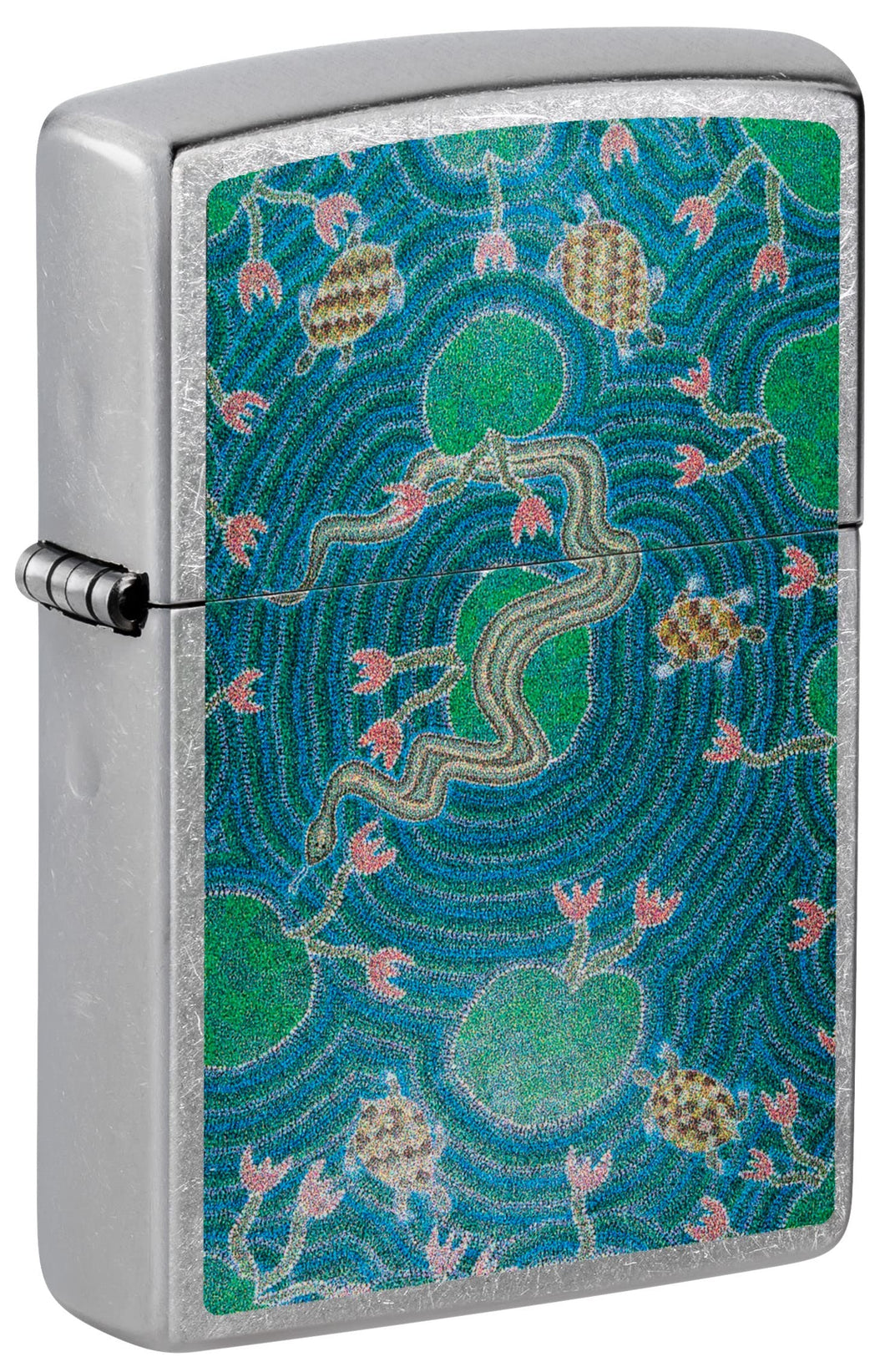 Zippo Lighter- Personalized Engrave John Smith Gumbula Snake & Turtle #48626