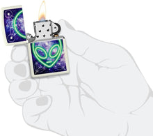 Load image into Gallery viewer, Zippo - Customized Message on Glowing Alien Glow in The Dark Pocket 46288
