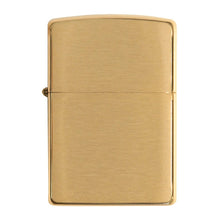 Load image into Gallery viewer, Zippo Lighter - Personalized Custom Message Engrave on Brass Windproof Lighter Armor Brushed 168
