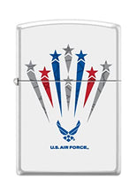 Load image into Gallery viewer, Zippo Lighter- Personalized Message for U.S. Air Force USAF White Matte #Z5129
