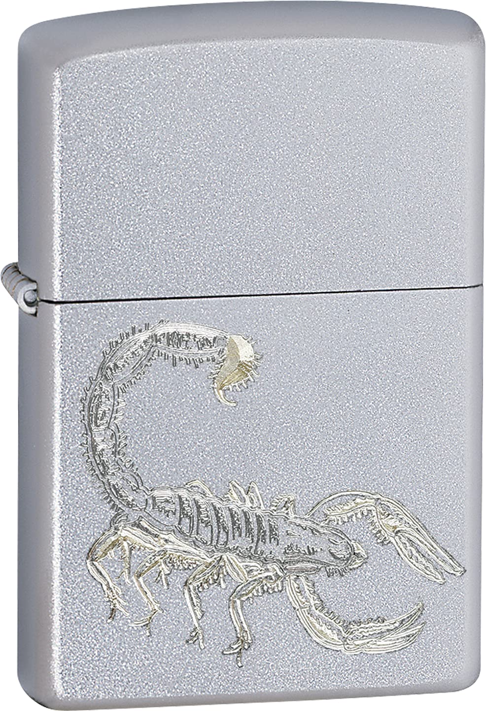 Zippo Lighter - Scorpion Satin Chrome Windproof Lighter #Z267