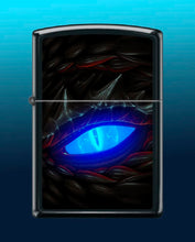 Load image into Gallery viewer, Zippo Lighter- Personalized Message for Dragon Dragon Eye Blacklight #Z6035
