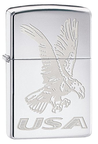 Zippo Lighter- Personalized Engrave Americana Eagle USA Flag Patriotic and USA