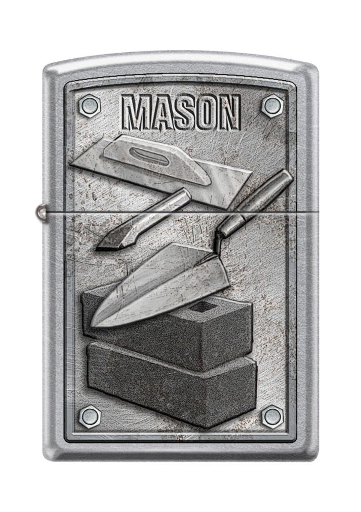 Zippo Lighter - Personalized Message Engraved on Backside for Tradesman or Craftsman Maintenance Worker Specialist Mason Z5164