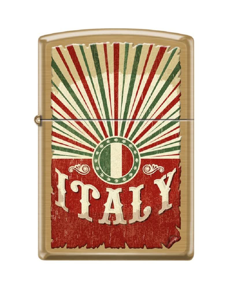 Zippo Lighter- Personalized Customize Message Engrave on Backside Windproof Lighter Italy Vintage #Z6017