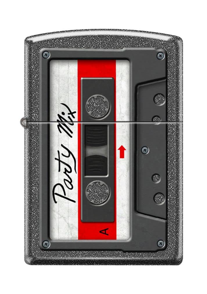 Zippo Lighter Personalized Custom Message Engraved on Backside Party Mix Cassette Tape Z5161