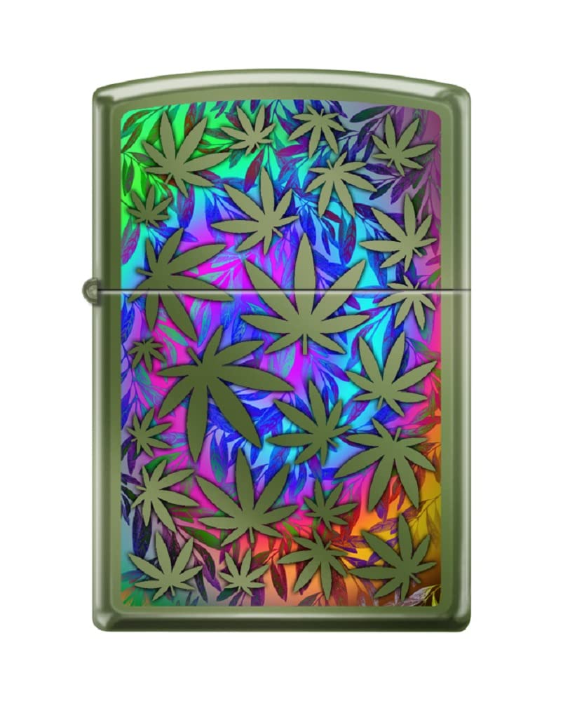 Zippo Lighter - Leaf Designs Indoor Outdoor Windproof Zippo Lighter Leaf Chameleon #Z6030