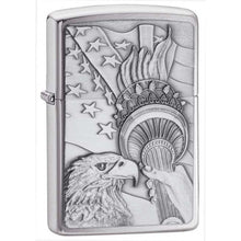 Load image into Gallery viewer, Zippo Lighter- Personalized Engrave Patriotic Eagle with Stars #20895
