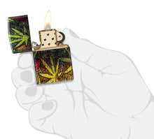 Load image into Gallery viewer, Zippo Lighter - Custom Engraved with Your Message for Fungi Fusion Design 540 Tumbled Brass Pocket Lighter 46387
