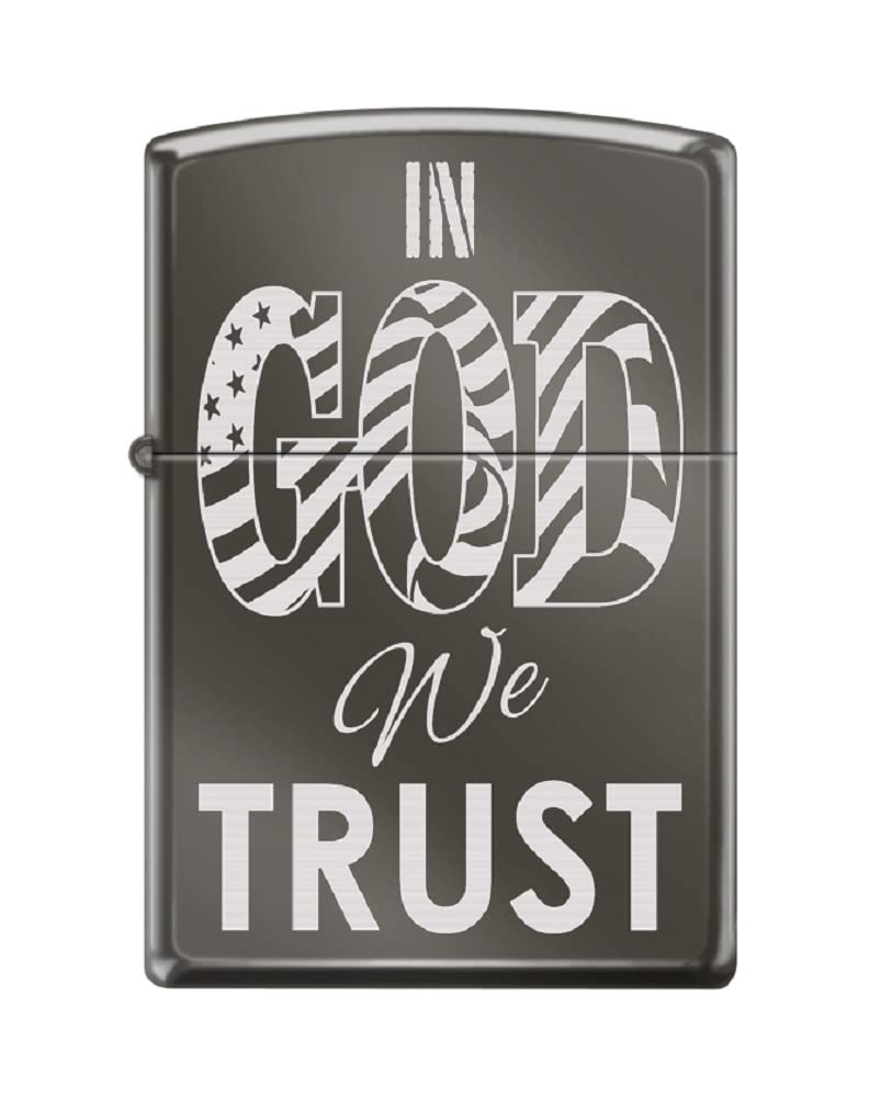 Zippo Lighter- Personalized Americana Eagle USA Flag in God We Trust #Z6028