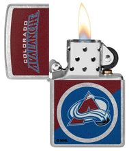 Load image into Gallery viewer, Zippo Lighter - Custom Engraved with Your Message for NHL Colorado Avalanche 2024 Street Chrome Pocket Lighter 46187
