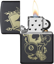 Load image into Gallery viewer, Zippo Lighter- Personalized Engrave Ace of Spades Card Game Casino 49257
