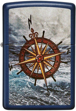Load image into Gallery viewer, Zippo Lighter- Personalized Engrave for Compass Design Navy Matte #49408
