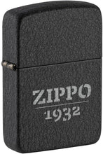 Load image into Gallery viewer, Zippo Lighter - Customized Message on 1941 Replica Black Crackle® Pocket 46567
